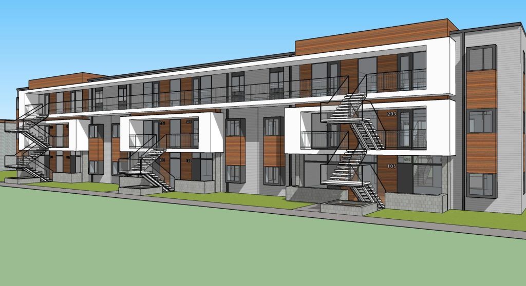 Architects rendering of multi-family property ideal when investing in real estate